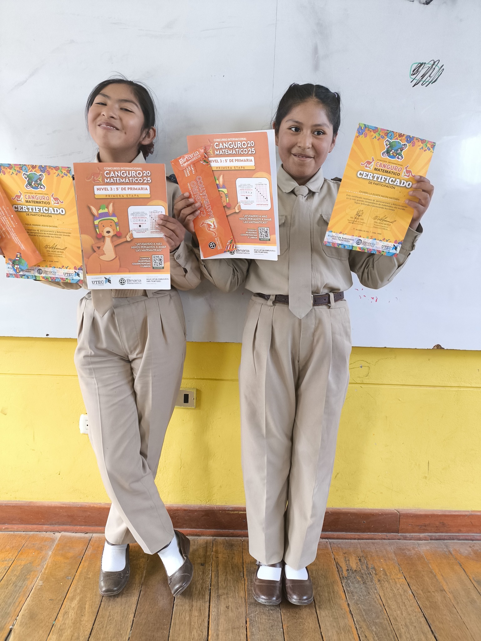 Estudiante rindiendo el Canguro Matemático